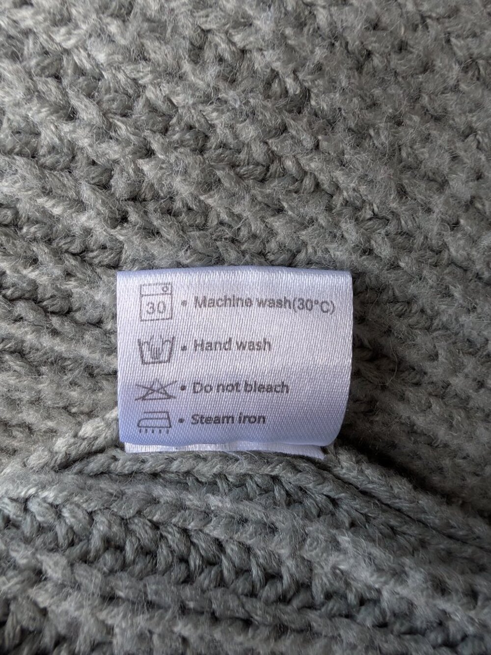 Merokeety Sage Green Oversized Chunky Knit Cardigan | Size Medium - Picture 4 of 5
